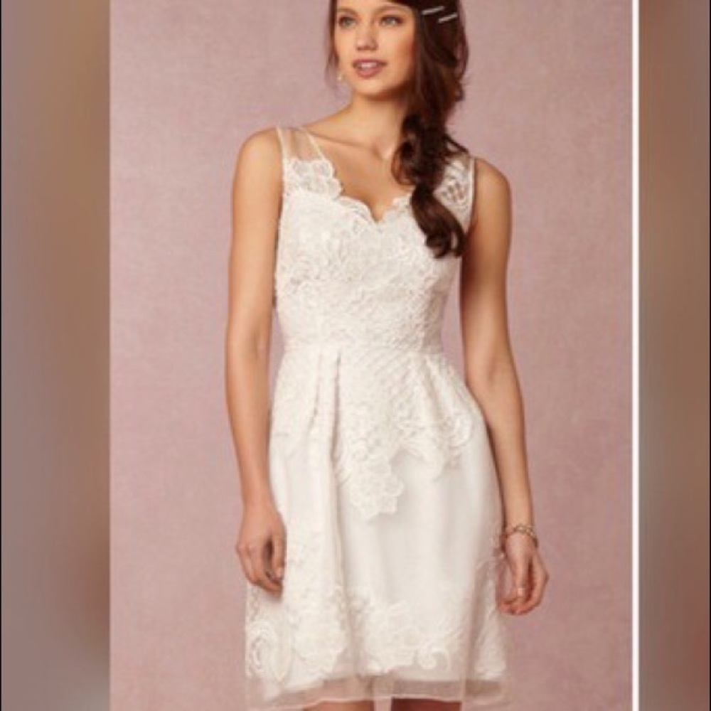 NWOT Yoana Baraschi Embroidered silk mini dress